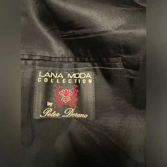 Vintage Lana Moda Collection By Peter Derano Mens Blazer Size 40S - Picture 9 of 14